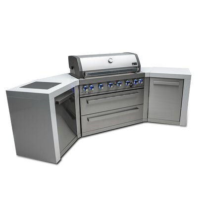 Mont Alpi 805 Deluxe BBQ Grill Island with V-Shape - MAi805-D45