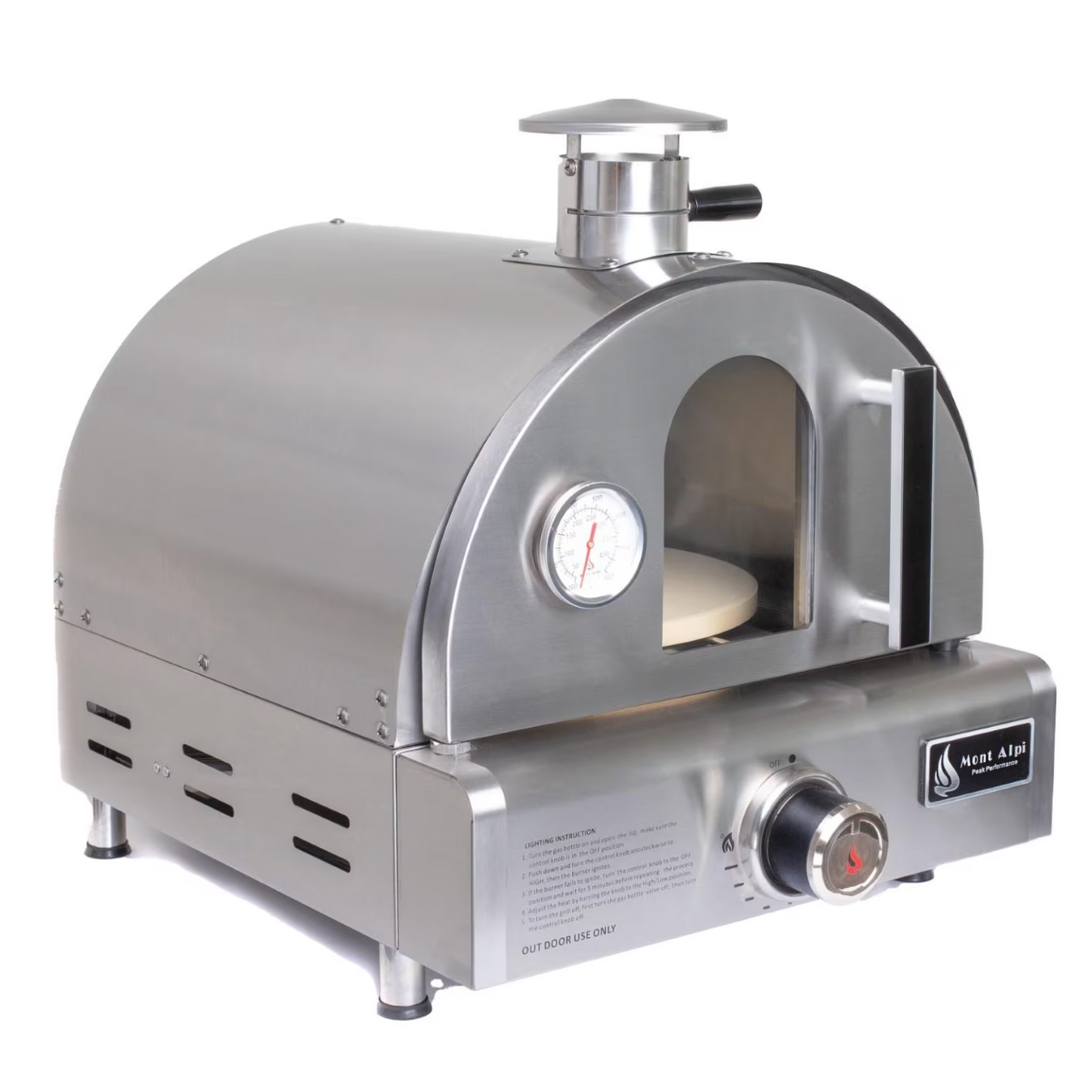 Mont Alpi Portable Table Top Pizza Oven - MAPZ-SS