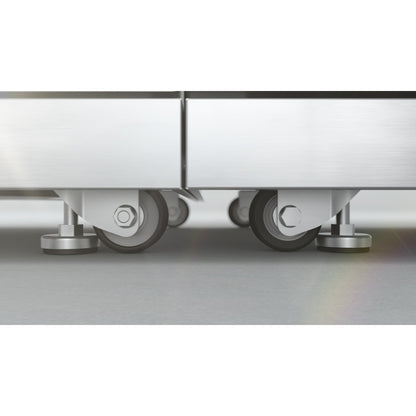 Mont Alpi 805 Deluxe BBQ Grill Island with L-Shape & Beverage Center - MAi805-D90BEV