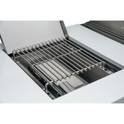 Mont Alpi 805 Black Stainless Steel BBQ Grill Island with L-Shape - MAi805-BSS90C