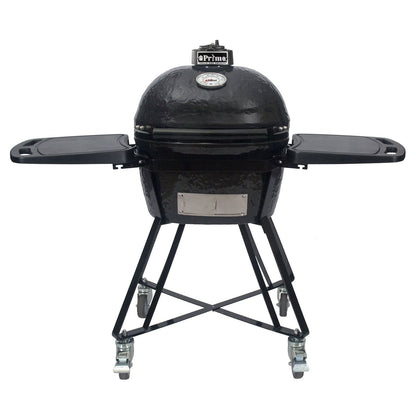 Primo Oval Junior 200 Ceramic Kamado Grill with Cradle & Side Shelves