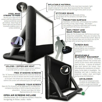 Open Air Cinema Event Pro Outdoor Movie Screen Kit