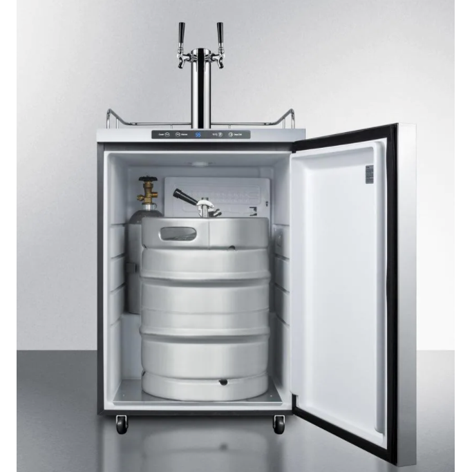 Summit 24-Inch 5.6 Cu. Ft. Outdoor Rated Beer Kegerator