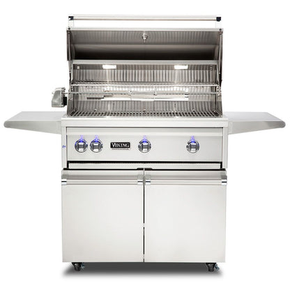 Viking 5 Series 36-Inch Stainless Steel Freestanding Grill with ProSear Burner & Rotisserie