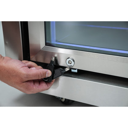 Mont Alpi 805 Black Stainless Steel BBQ Grill Island with L-Shape, Extra Drawer Storage & Fridge - MAi805-BSS90FCDR (PREORDER - Est. Ship Date Dec 15)