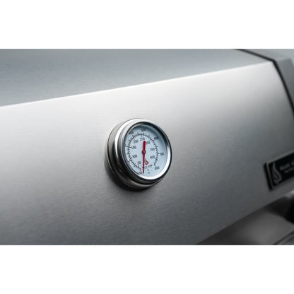 Mont Alpi 400 Deluxe BBQ Grill Island with Kegerator, Kamado Module & Extra Storage - MAi400D-DKEGKAMXL